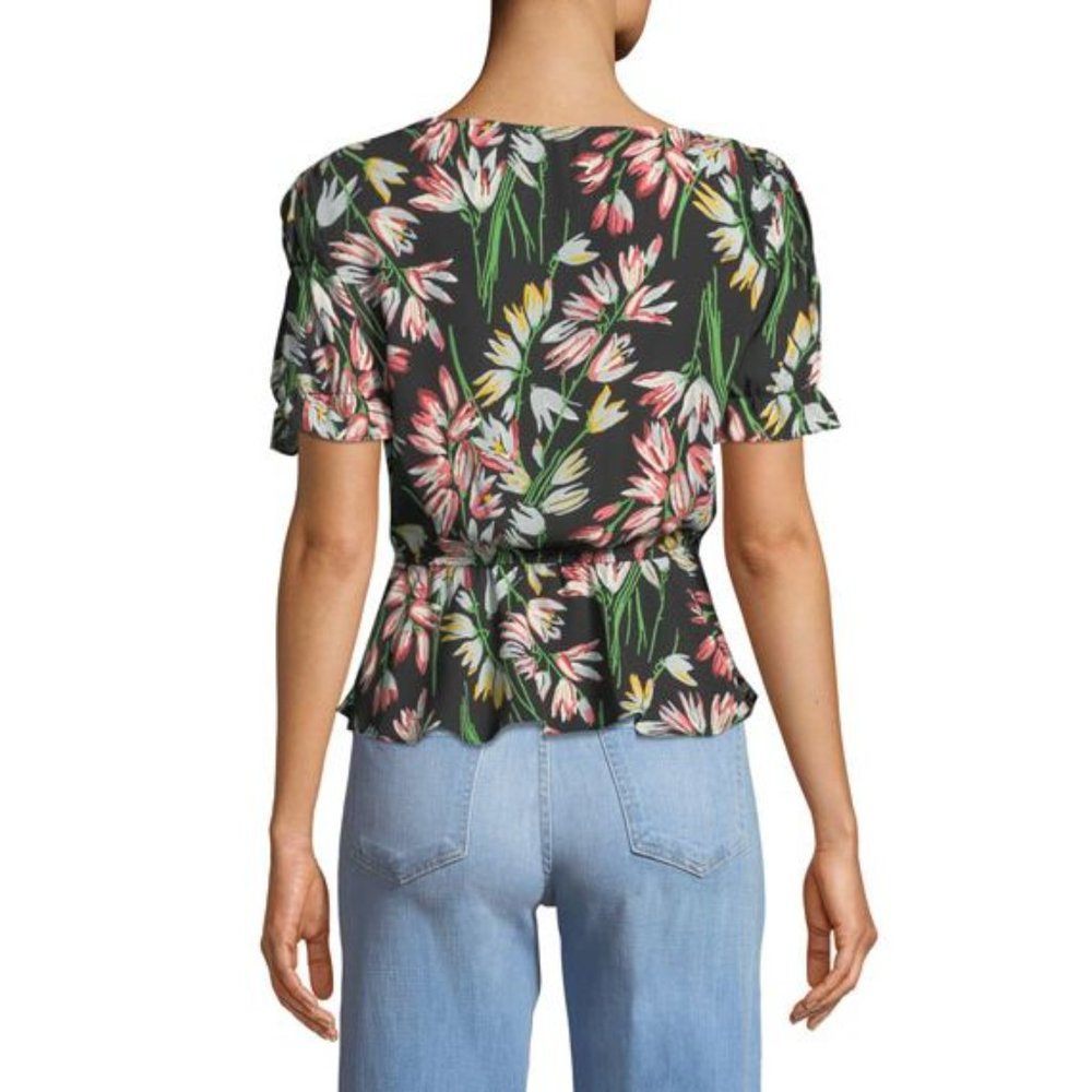 Likely Archer Black Floral Top size XS - Picture 2 of 8